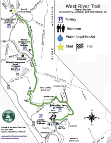 Northern Section Upper West River Trail map